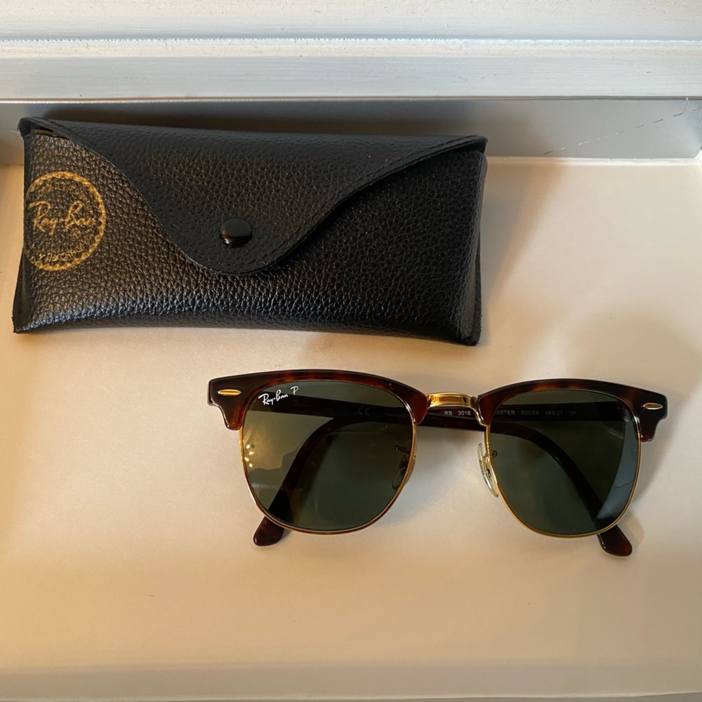 Authentic Polarized Ray Ban Clubmasters